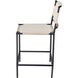 Asher 36 inch Off-White and Black Counter Stool