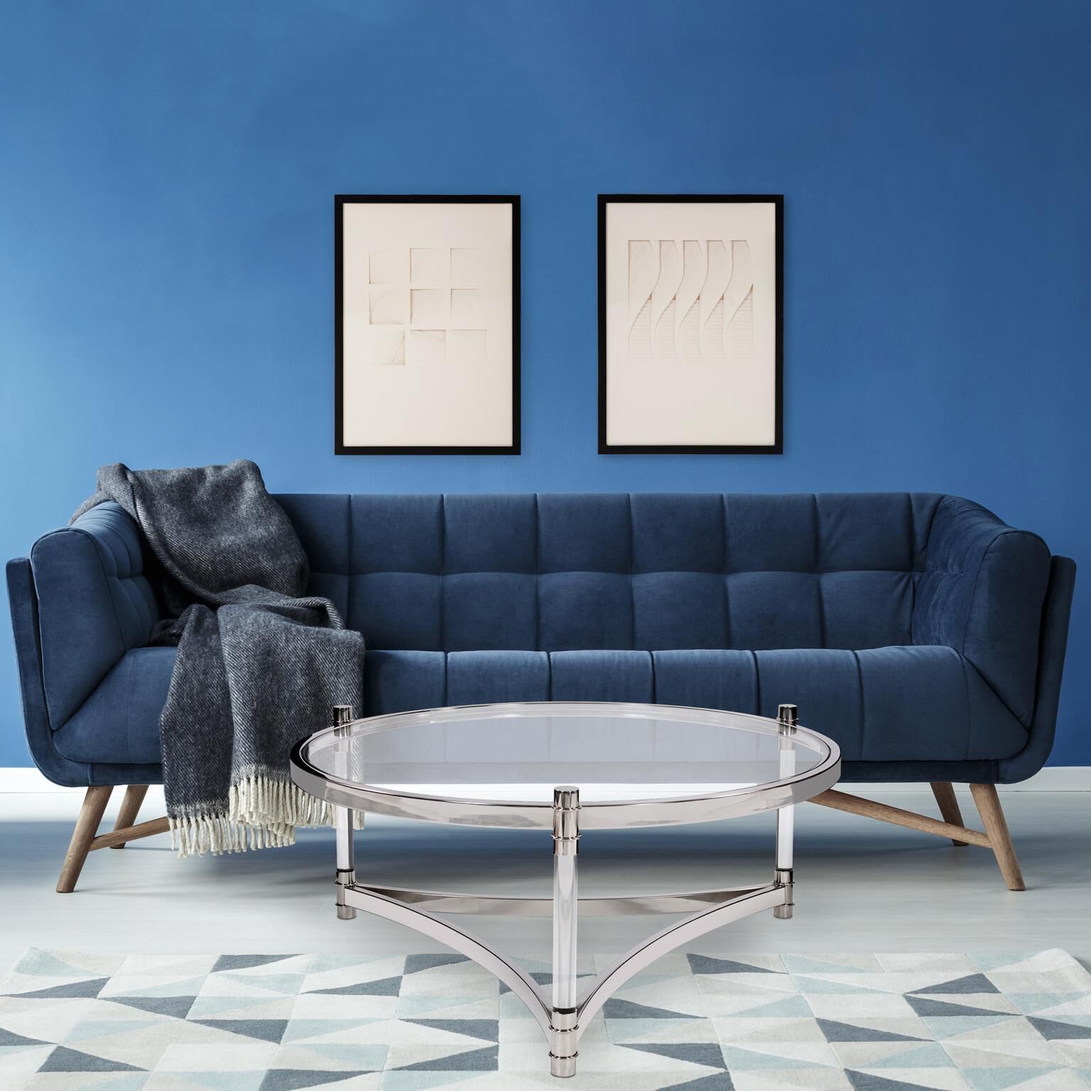 Carter 41 X 16.5 inch Silver Coffee Table