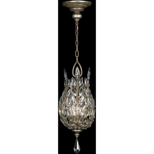 Crystal Laurel 3 Light 11 inch Silver Pendant Ceiling Light