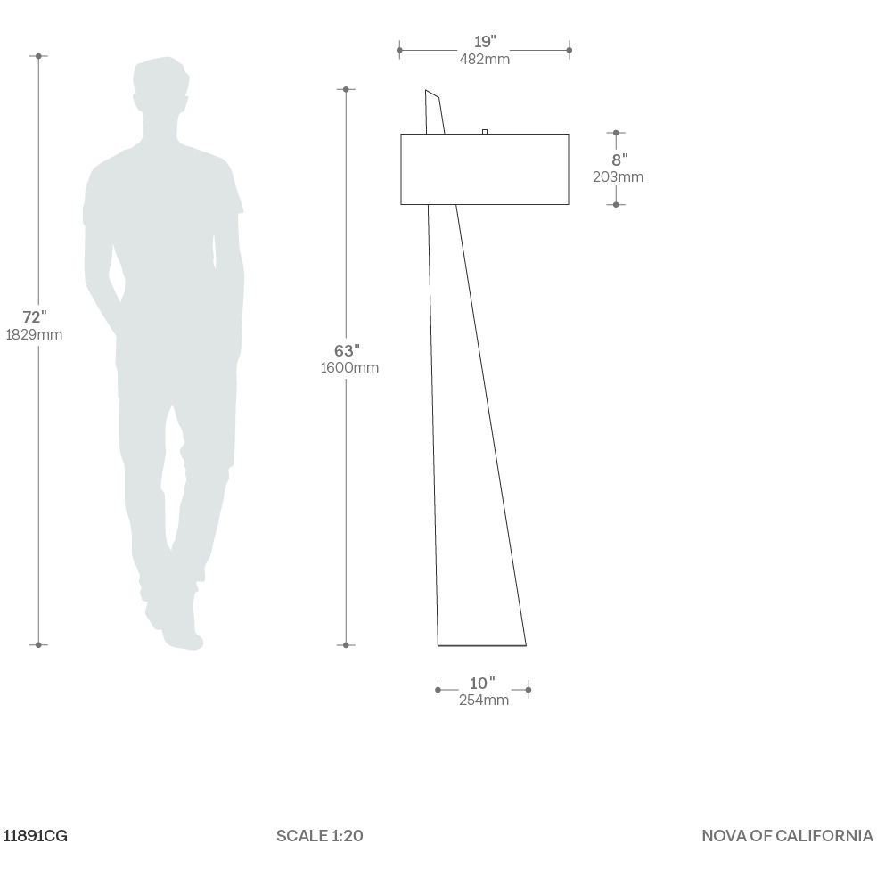 Obelisk 63 inch 22.00 watt Natural Ash Floor Lamp Portable Light
