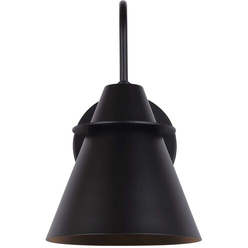 Marloe 1 Light 11.5 inch Black Outdoor Wall Light