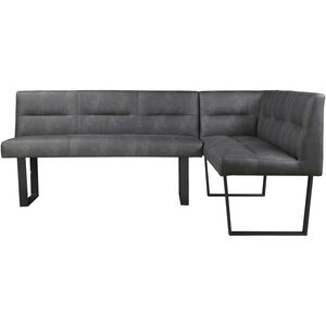 Hanlon Grey Dining Bench, Corner Bench