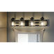 Lansdowne 4 Light 32 inch Matte Black Bath Light Wall Light