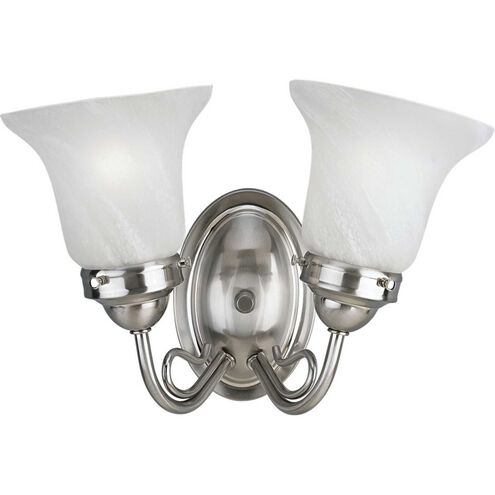 Lang 2 Light 14.5 inch Brushed Nickel Bath Vanity Wall Light