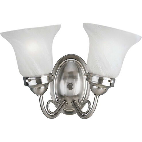 Lang 2 Light 15 inch Brushed Nickel Bath Vanity Wall Light