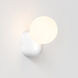 Lyra 1 Light 6.3 inch Gloss Glaze White Bathroom Wall Light