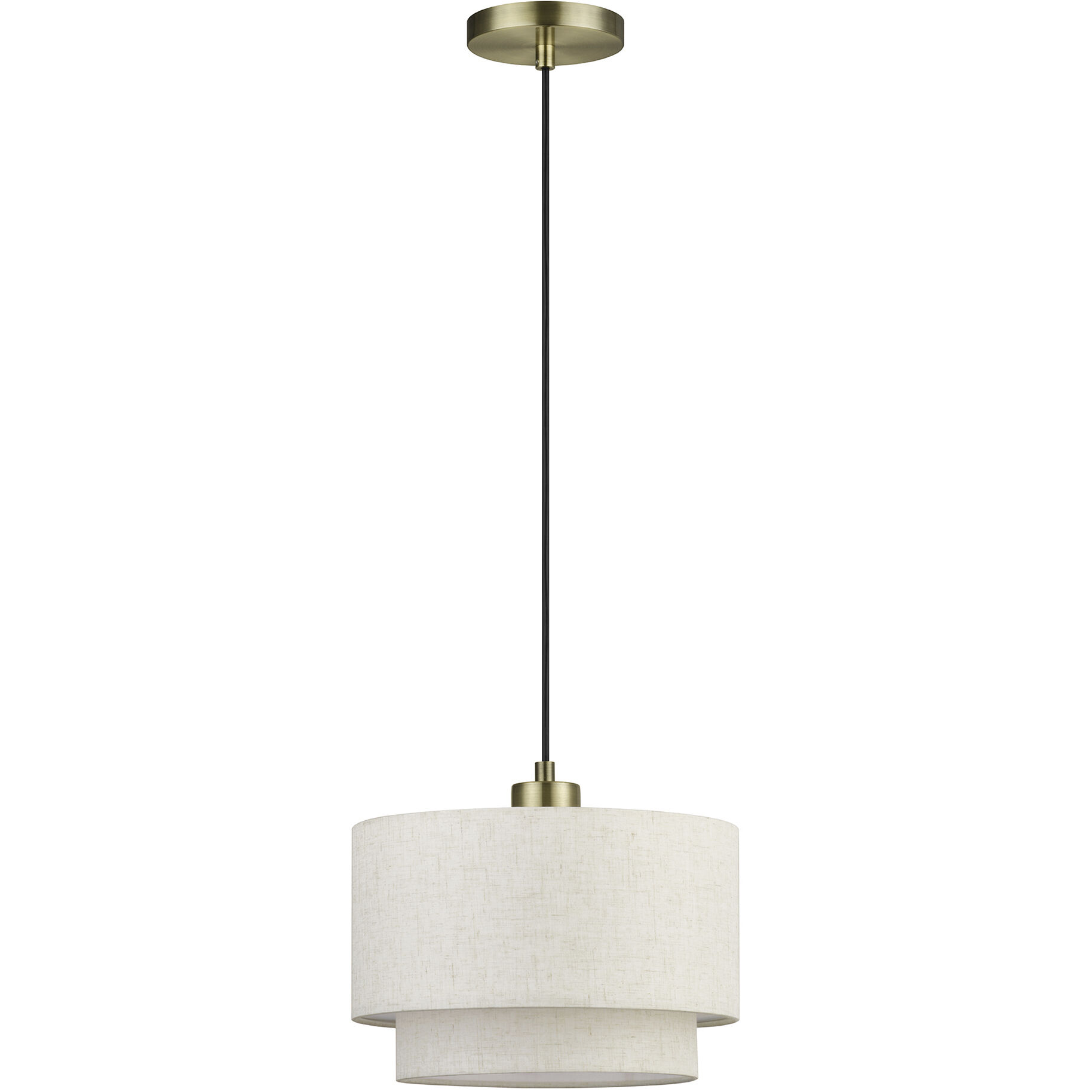 Manorwood 1 Light 12 inch Antique Brass Pendant Ceiling Light
