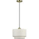 Manorwood 1 Light 12 inch Antique Brass Pendant Ceiling Light