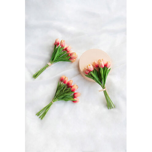 Faux Tulip Cerise/Green Flowers