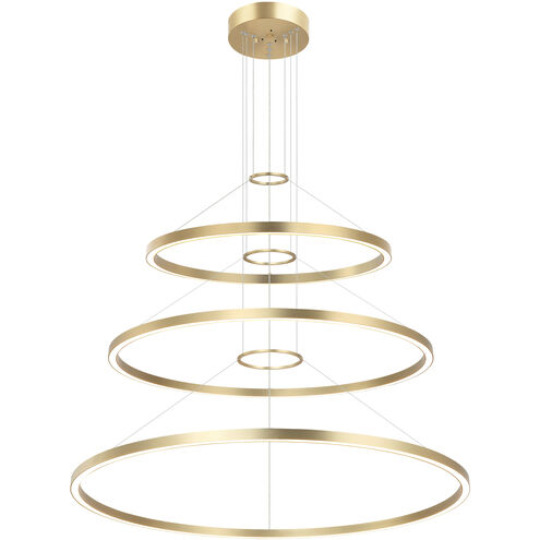 O'hara LED 40 inch Brushed Gold Chandelier Ceiling Light