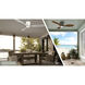 Ventiara 52 inch Coal with Distressed Koa Blades Flush Mount Indoor/Outdoor Ceiling Fan