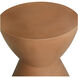 Hourglass 18 inch Orange Garden Stool, Outdoor