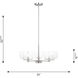 Drew & Jonathan Lochdale 5 Light 24 inch Brushed Nickel Chandelier Ceiling Light, Medium