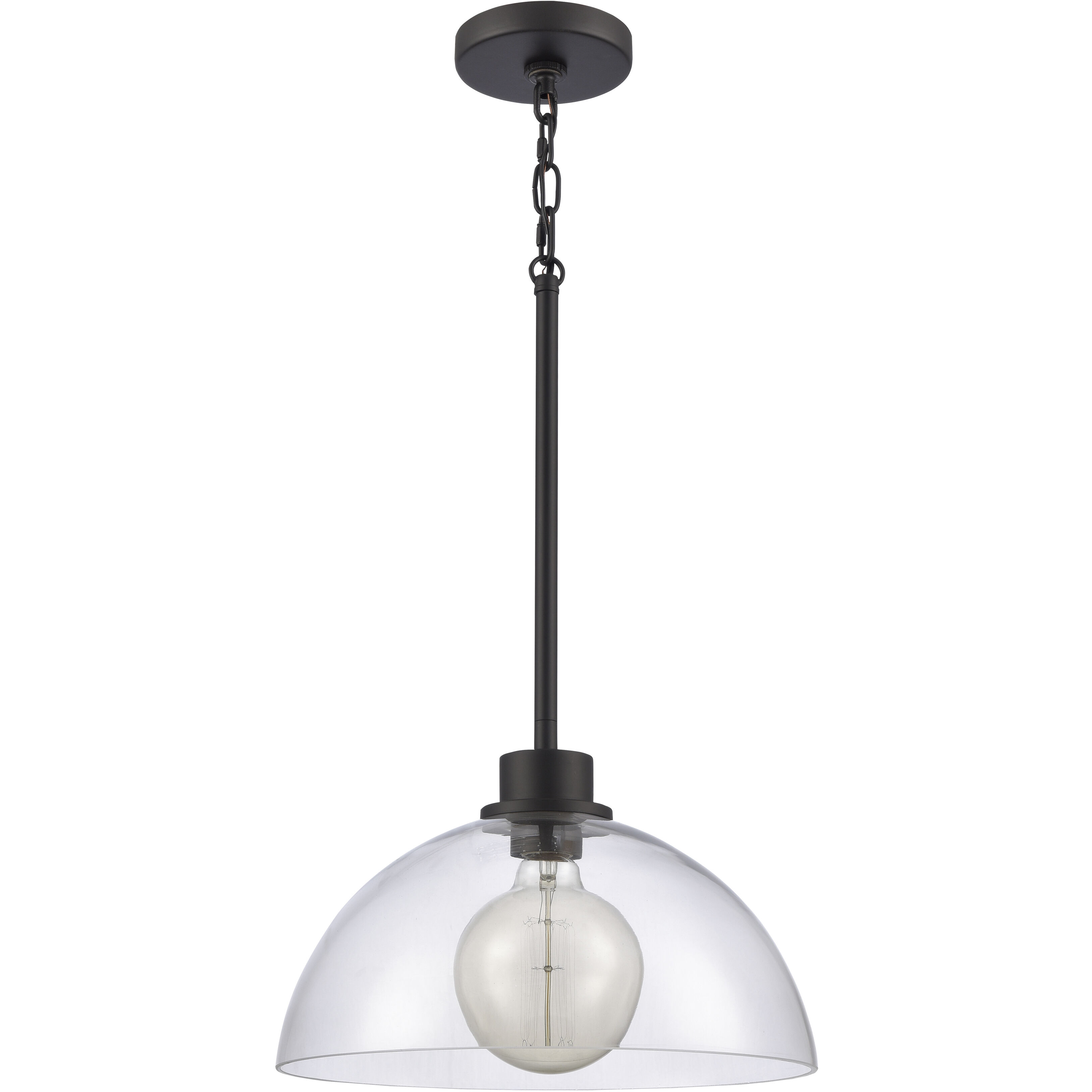 Julian Pendant Ceiling Light in Matte Black