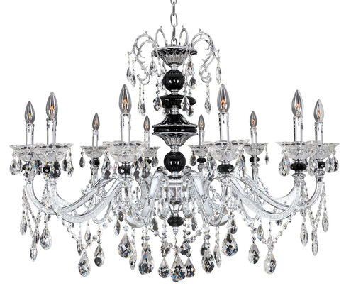 Faure 10 Light 34 inch Chrome Chandelier Ceiling Light