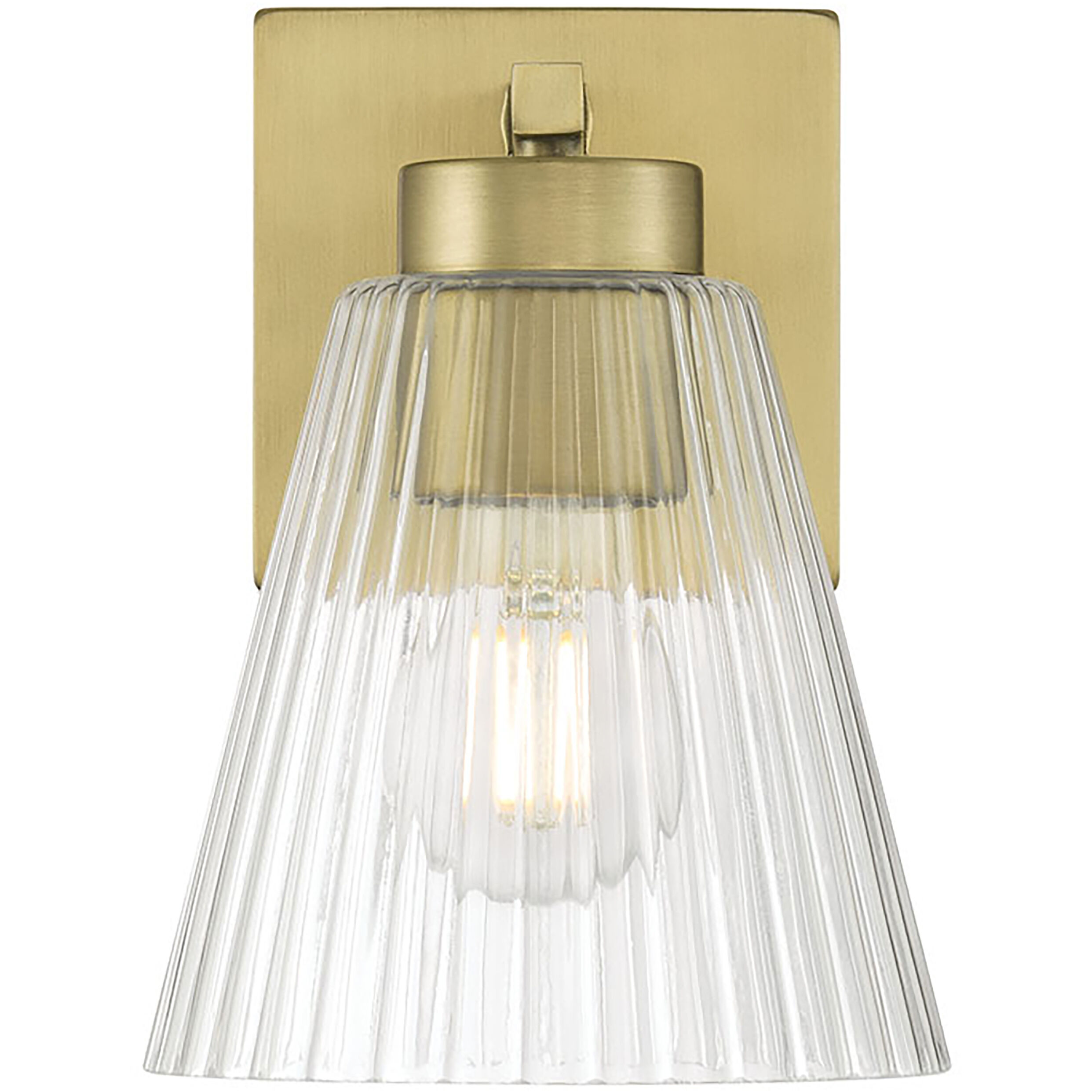 Riville 1 Light 5.75 inch Vintage Brass Wall Sconce Wall Light