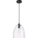 Gibson 1 Light 10 inch Black Pendant Ceiling Light