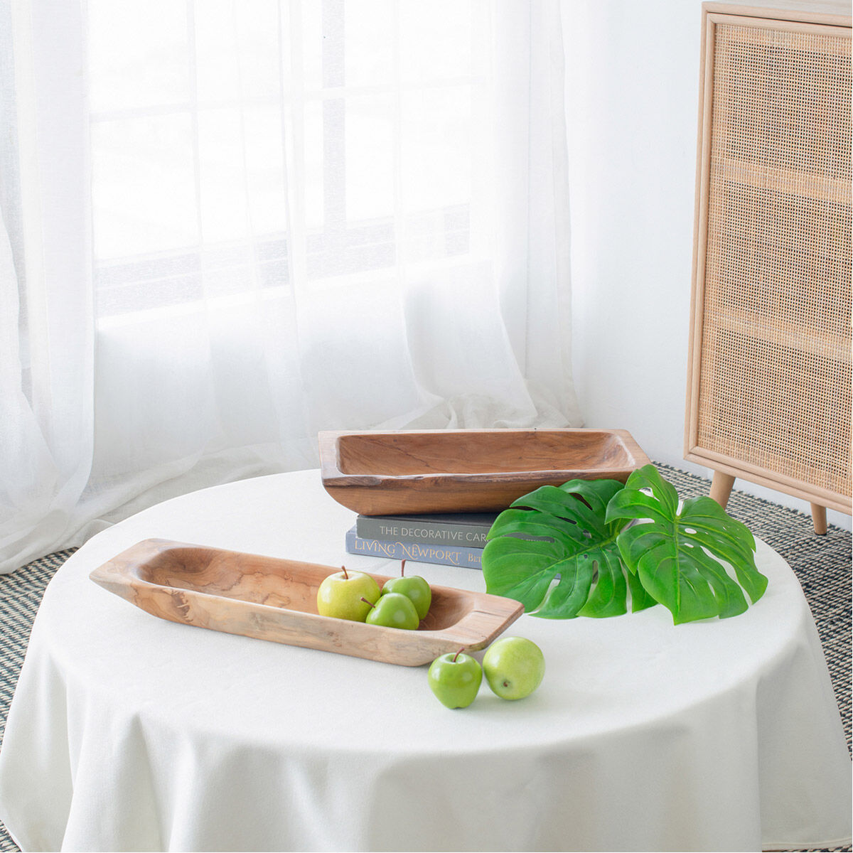 Rectangular Teak Natural Tray