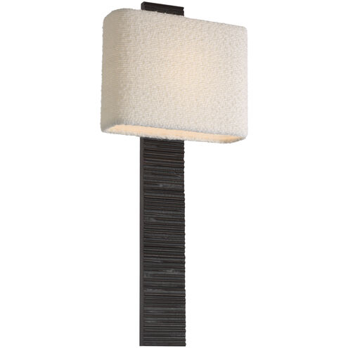 Anne-Marie Barton Fumar Tail Sconce Wall Light in Ridged Carbon