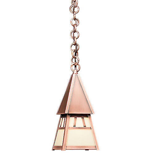 Dartmouth 1 Light 5 inch Mission Brown Pendant Ceiling Light in Almond Mica