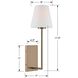 Lena Bath Sconce Wall Light in Vibrant Gold