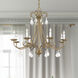Daphne 8 Light 29.75 inch Antique Gold Leaf Chandelier Ceiling Light, Large