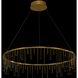 Lucerna LED 39.38 inch Stainless Steel Gold Chandelier Ceiling Light