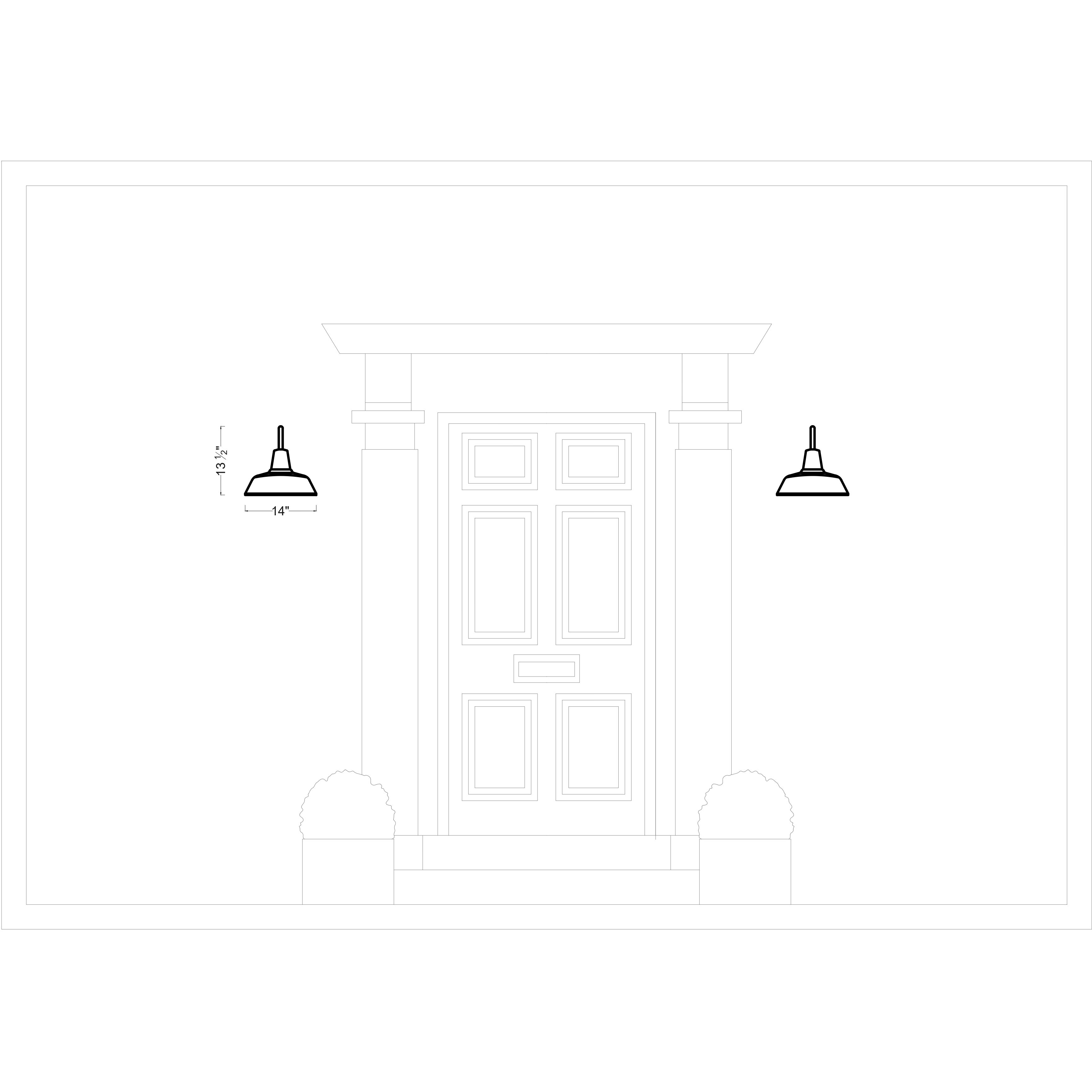 Sean Lavin Barn Light 1 Light 13.5 inch Antique Bronze Outdoor Wall Lantern