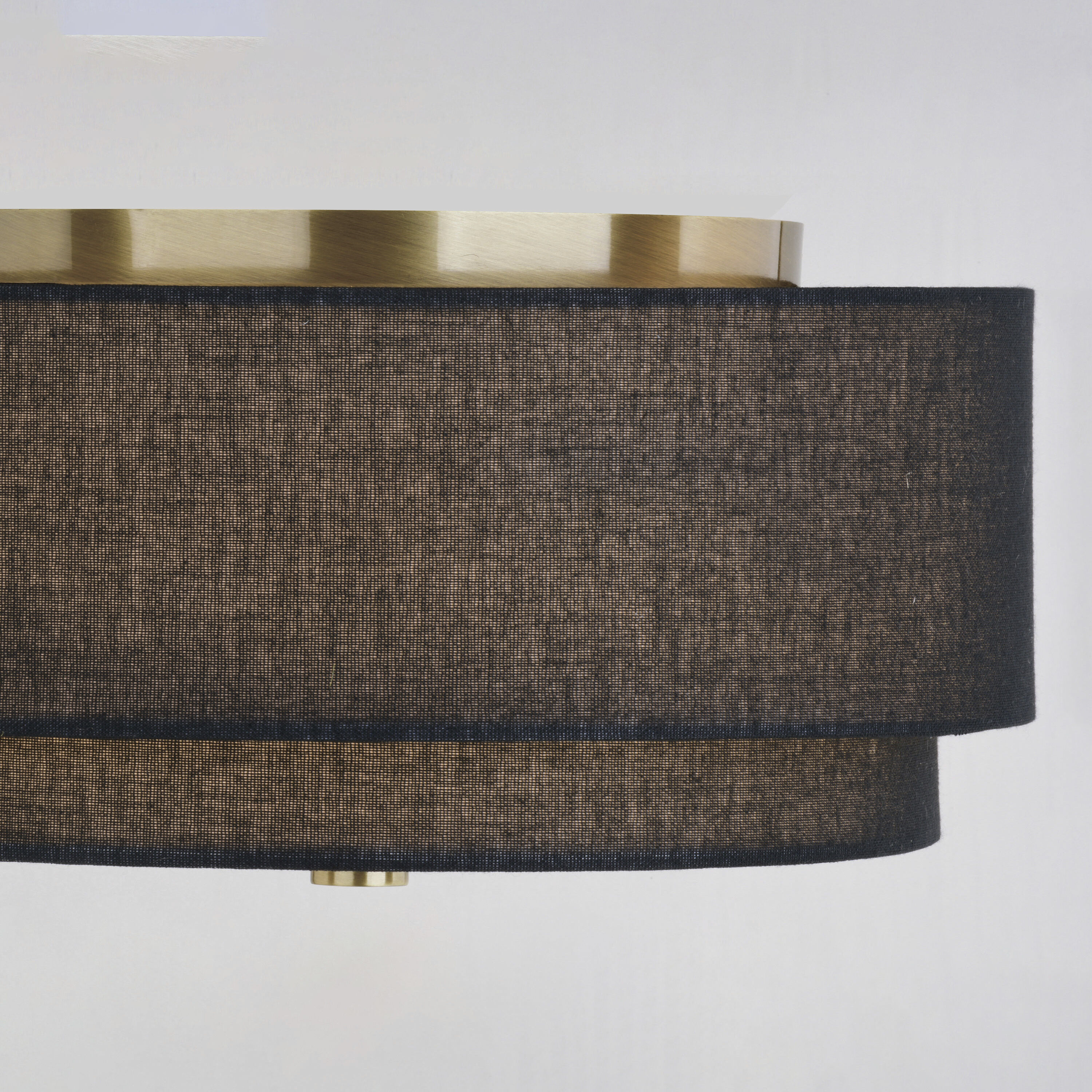 Burnaby LED 13 inch Matte Brass Semi-Flush Mount Ceiling Light