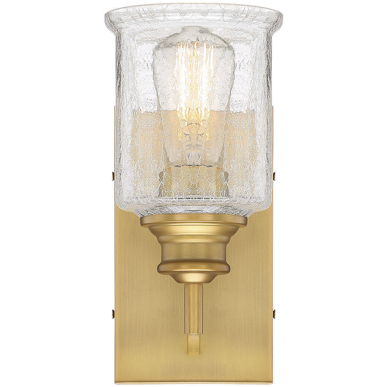 Hampton 1 Light 4.75 inch Warm Brass Bathroom Vanity Light Wall Light
