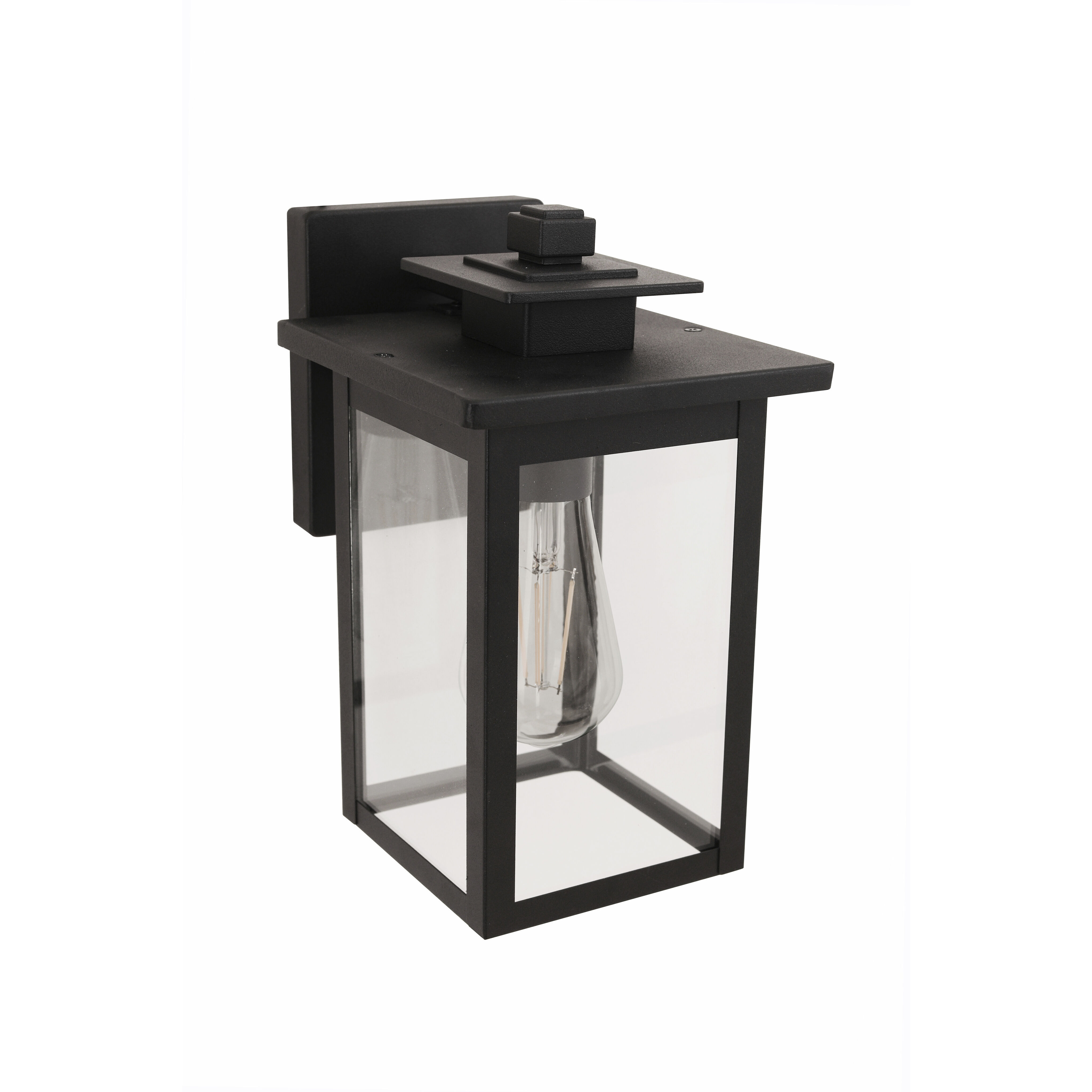 Rock Creek 1 Light 10.25 inch Textured Black Outdoor Wall Lantern