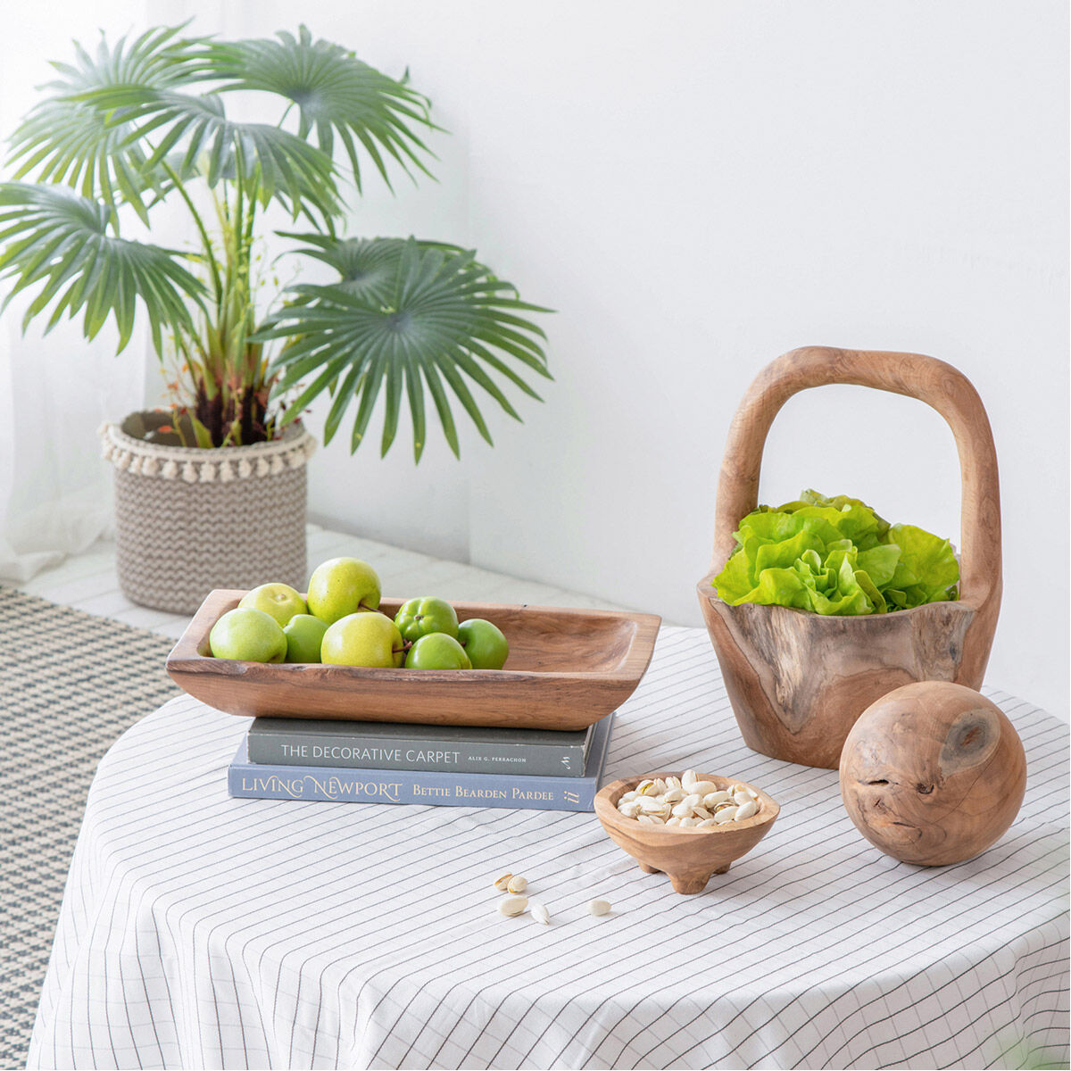 Rectangular Teak Natural Tray
