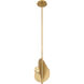 Pod LED 8.25 inch Legacy Brass Pendant Ceiling Light