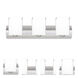 Rise LED 22.44 inch Satin Nickel Vanity Lighting Wall Light