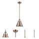 Ballston Appalachian 1 Light 7 inch Antique Copper Pendant Ceiling Light