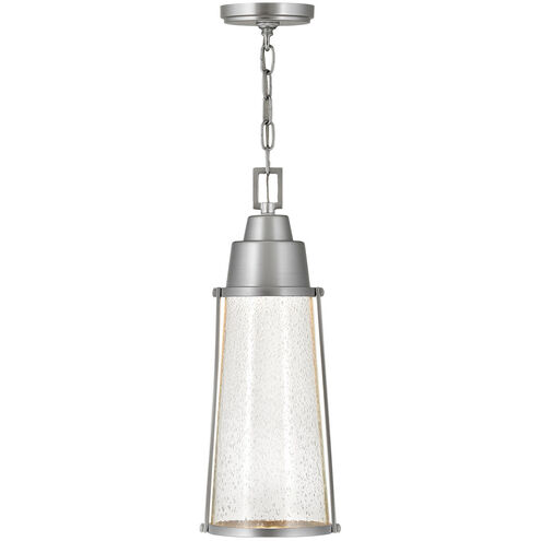 Coastal Elements Miles LED 7 inch Satin Nickel Outdoor Hanging Lantern