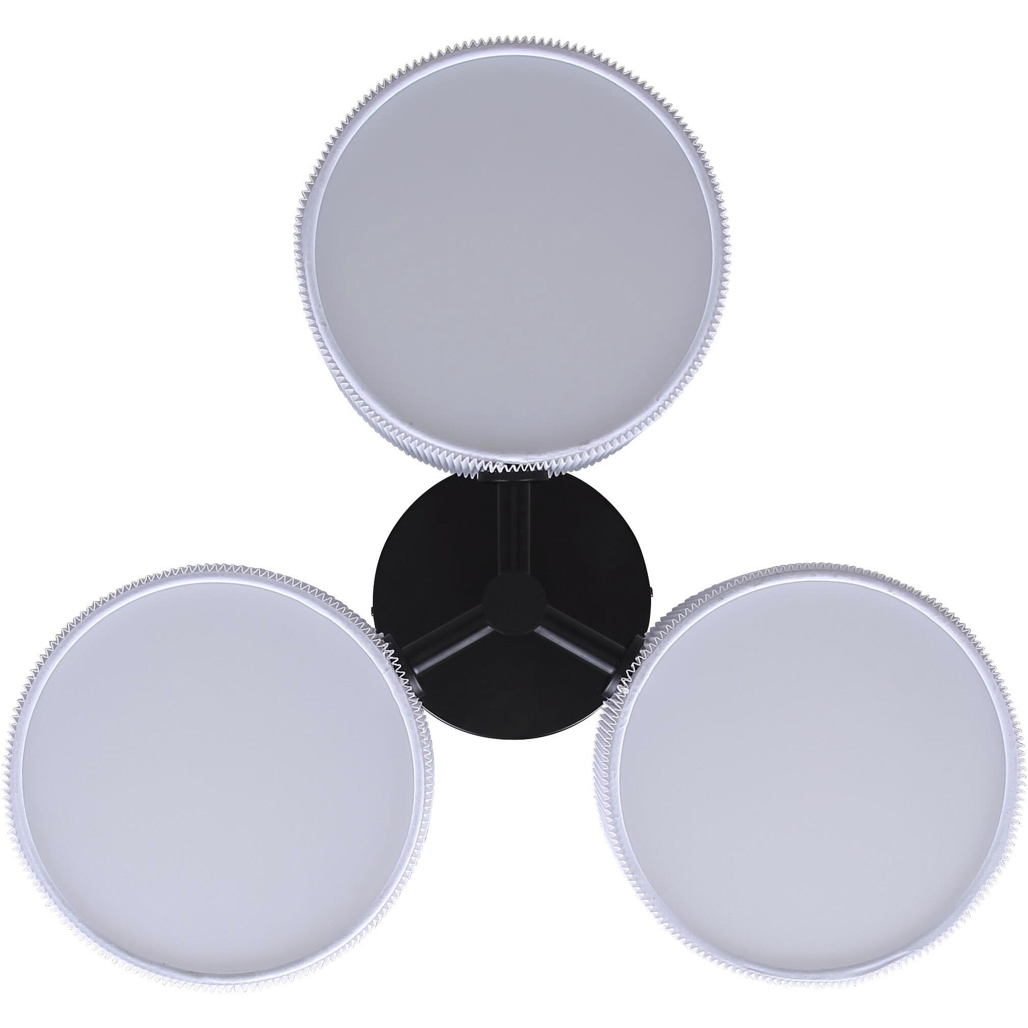 Carmynn LED 21.13 inch Black Semi-Flush Mount Ceiling Light