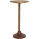 Anita 24 X 11.8 inch Gold and Brown Side Table