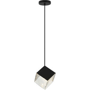 Cube 1 Light 7.25 inch Matte Black Pendant Ceiling Light