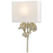Gingko 1 Light 14 inch Distressed Silver Leaf ADA Wall Sconce Wall Light