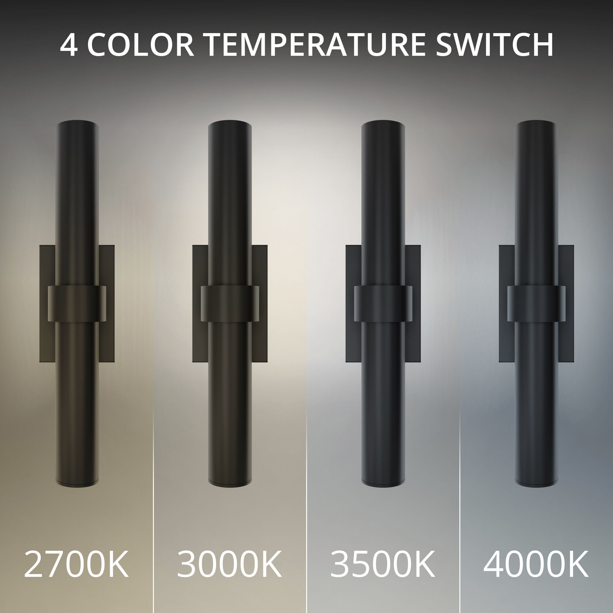 Quincy LED 20 inch Black Outdoor Wall Lighting in 2700K