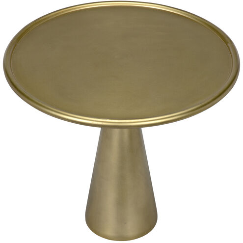 Hiro 17 X 17 inch Antique Brass Side Table, Short