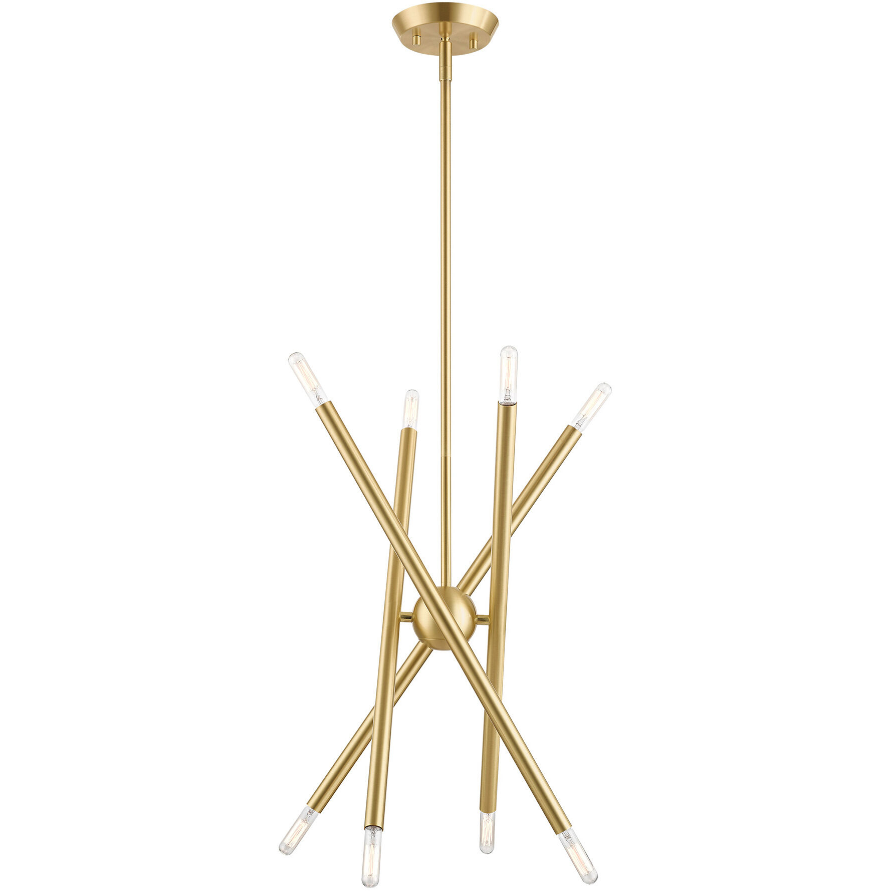 Soho 8 Light 20 inch Satin Brass Chandelier Ceiling Light