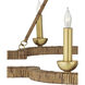 Savoie 9 Light 43 inch Contemporary Gold Leaf Chandelier Ceiling Light, Suzanne Duin Collection
