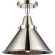 Franklin Restoration Briarcliff LED 10 inch Polished Nickel Flush Mount Ceiling Light