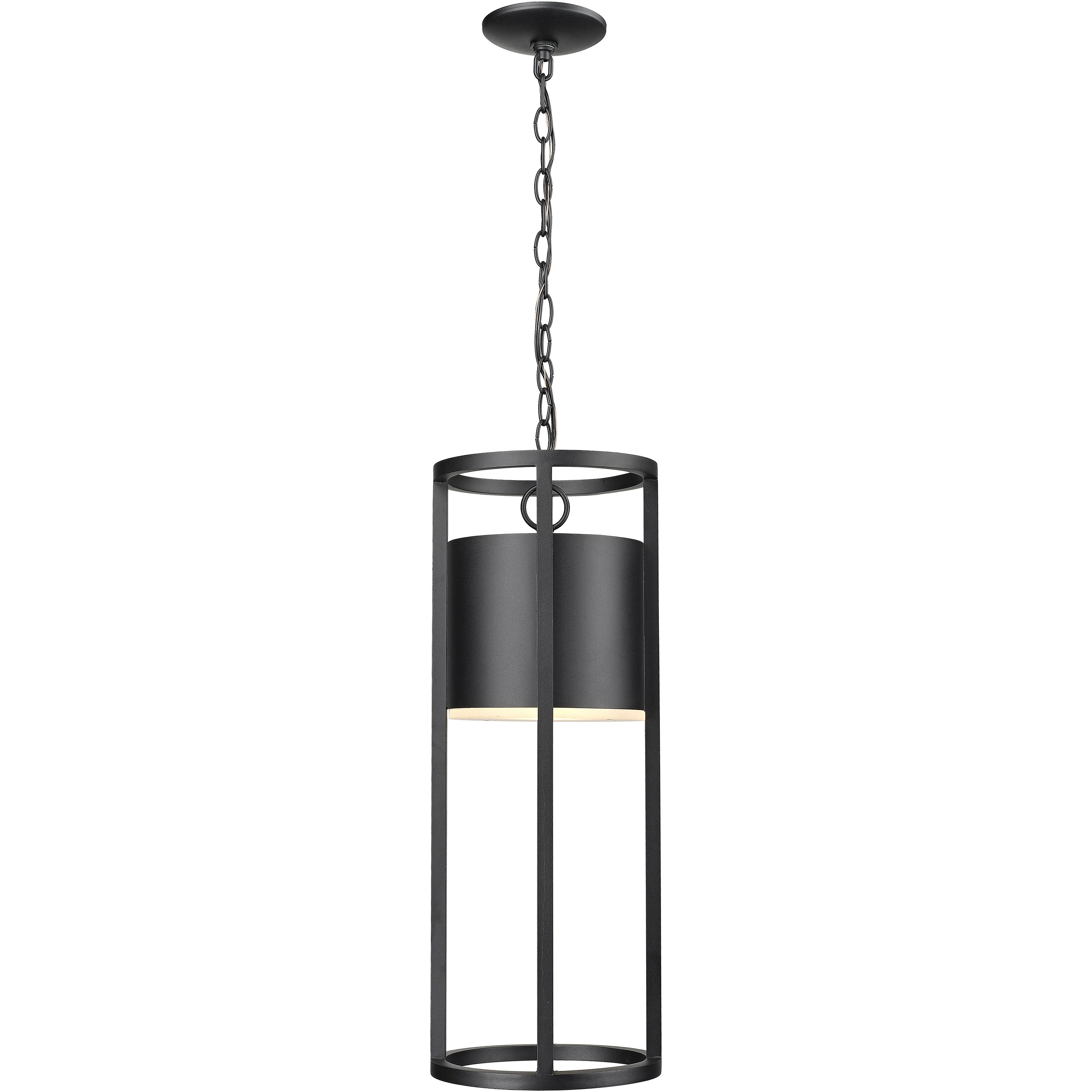 Luca LED 9.25 inch Black Outdoor Chain Mount Ceiling Fixture