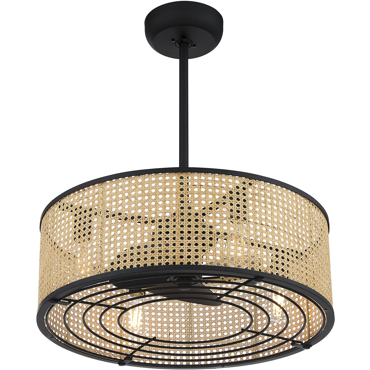 Astoria 14 inch Matte Black with Black Blades Fan D'Lier