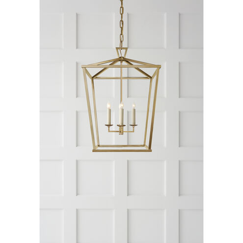 Chapman & Myers Darlana 4 Light 17 inch Antique-Burnished Brass Lantern Pendant Ceiling Light, Medium