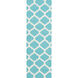 Frontier 96 X 30 inch Aqua, Ivory Rug