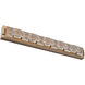 Tessera LED 38 inch Novel Brass Vanity Light Wall Light